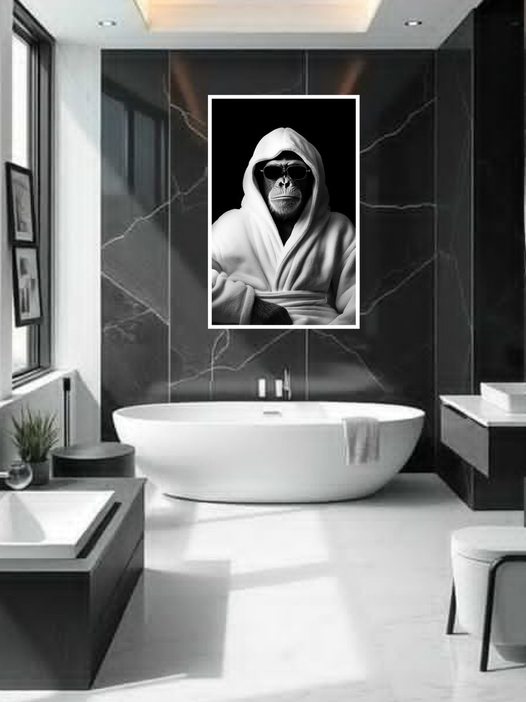 Monochrome Muse in Fleece