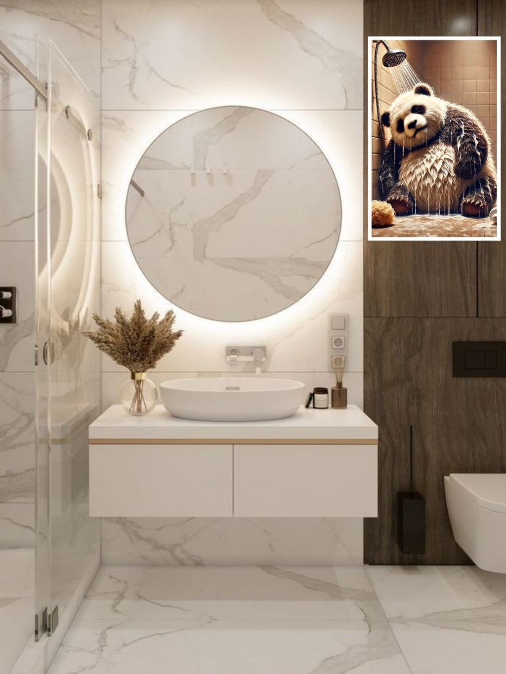 Monochrome Mindfulness Shower