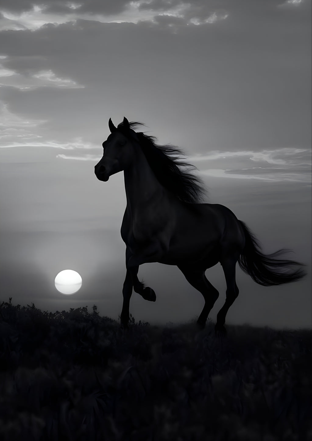 Equine Majesty: The Monochrome Spirit Collection