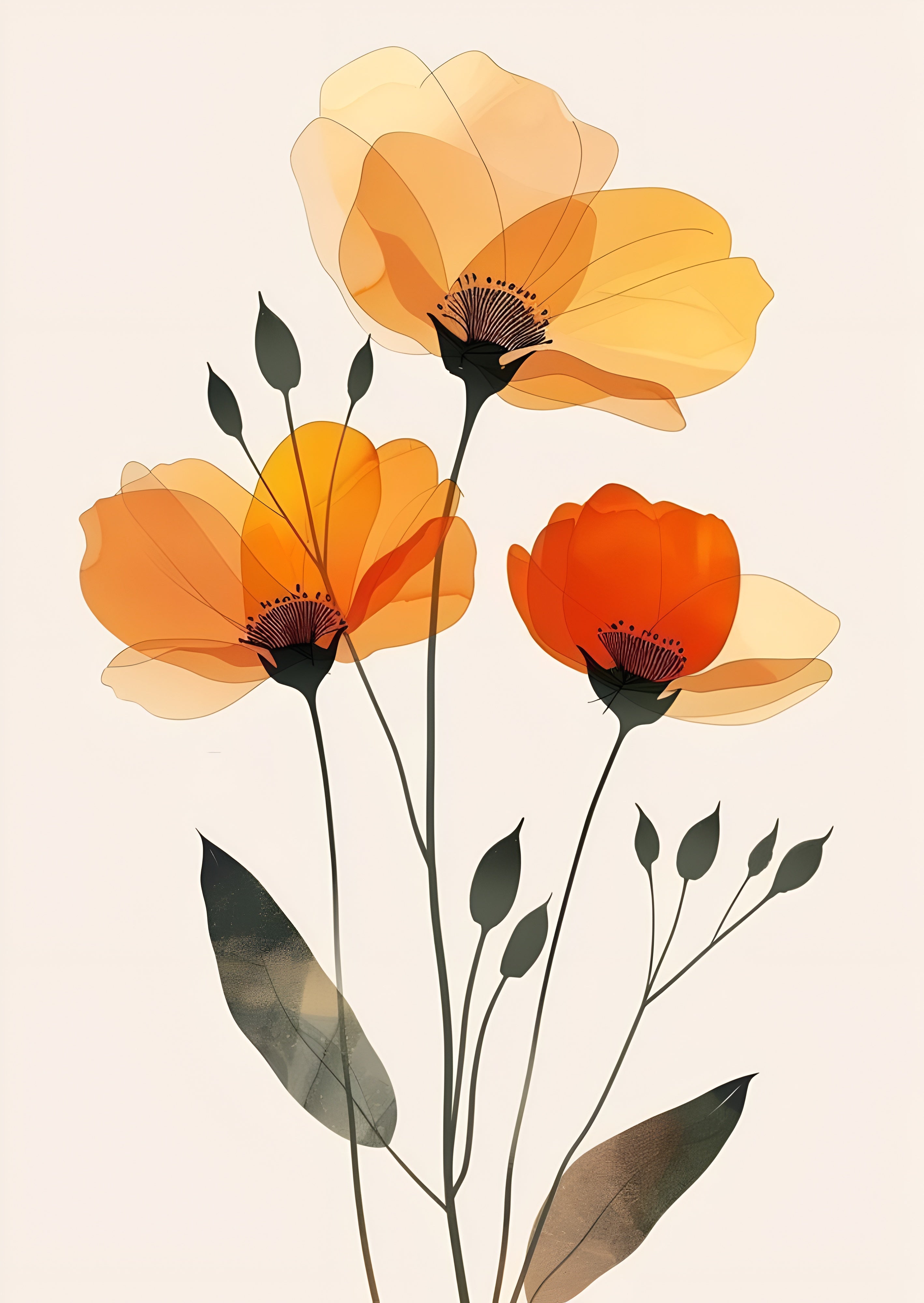 Abstract Flora: The Modernist Bloom Collection