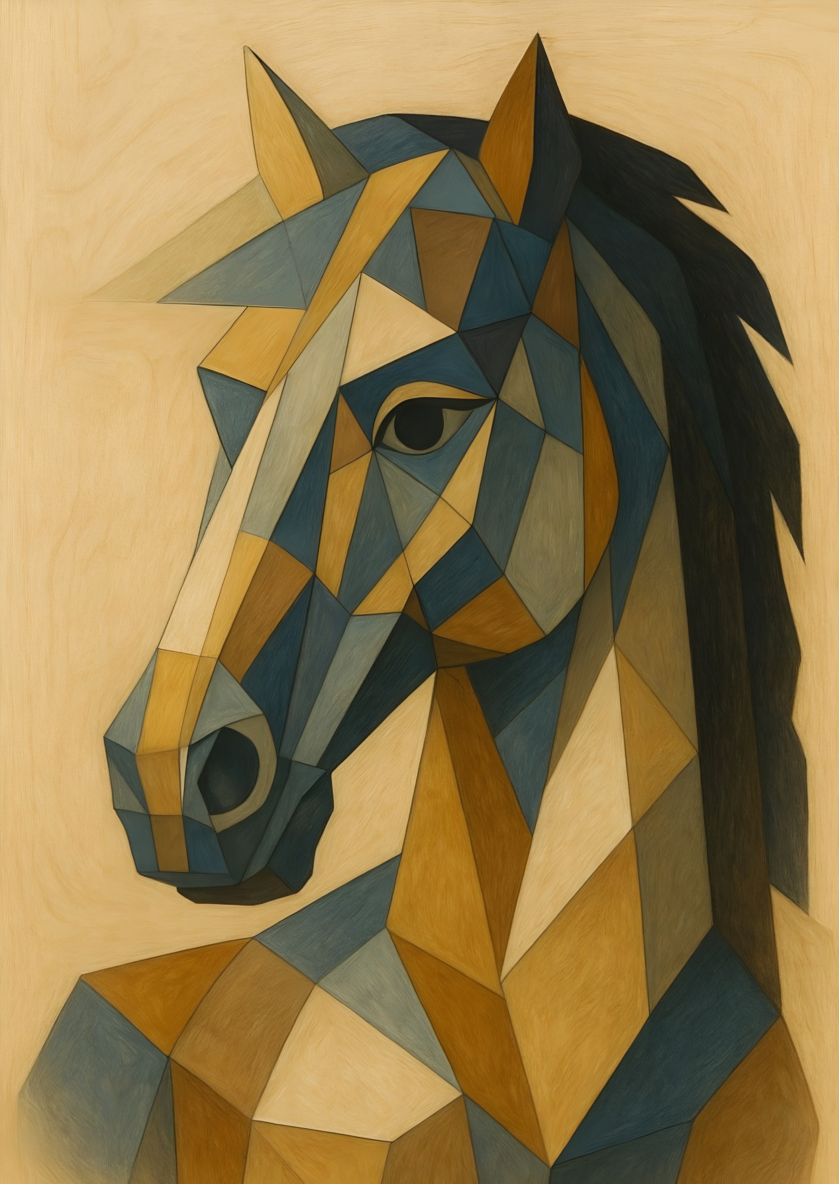 Gilded Geometry Equine