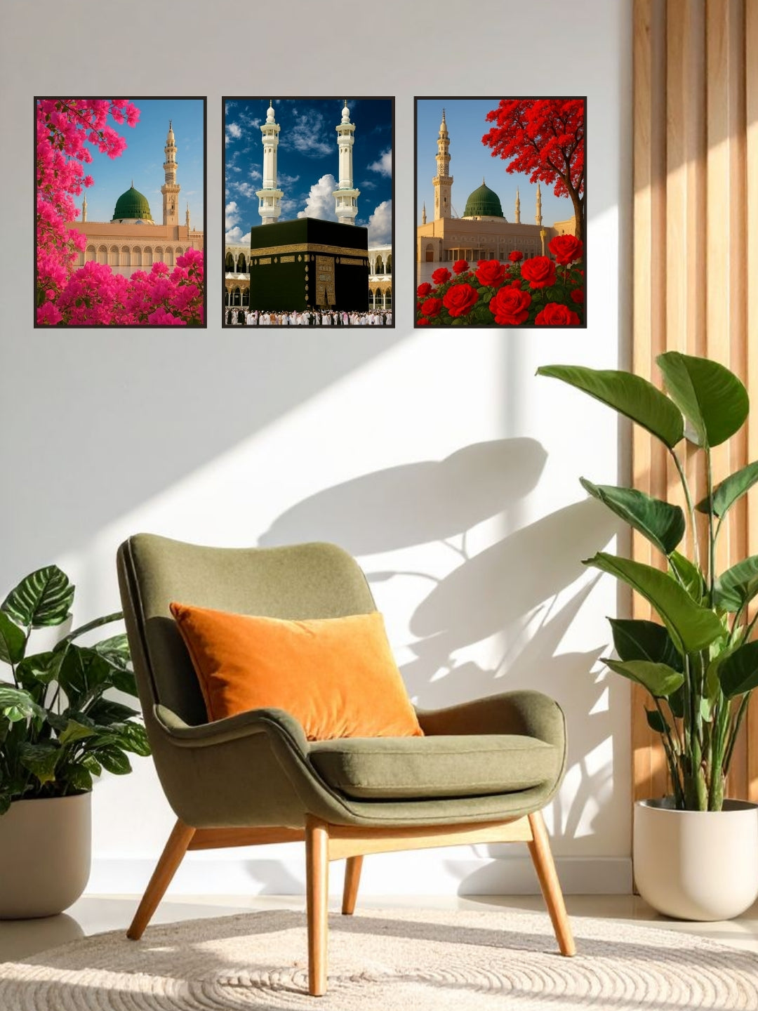 Sacred Triptych: The Bloom of Devotion