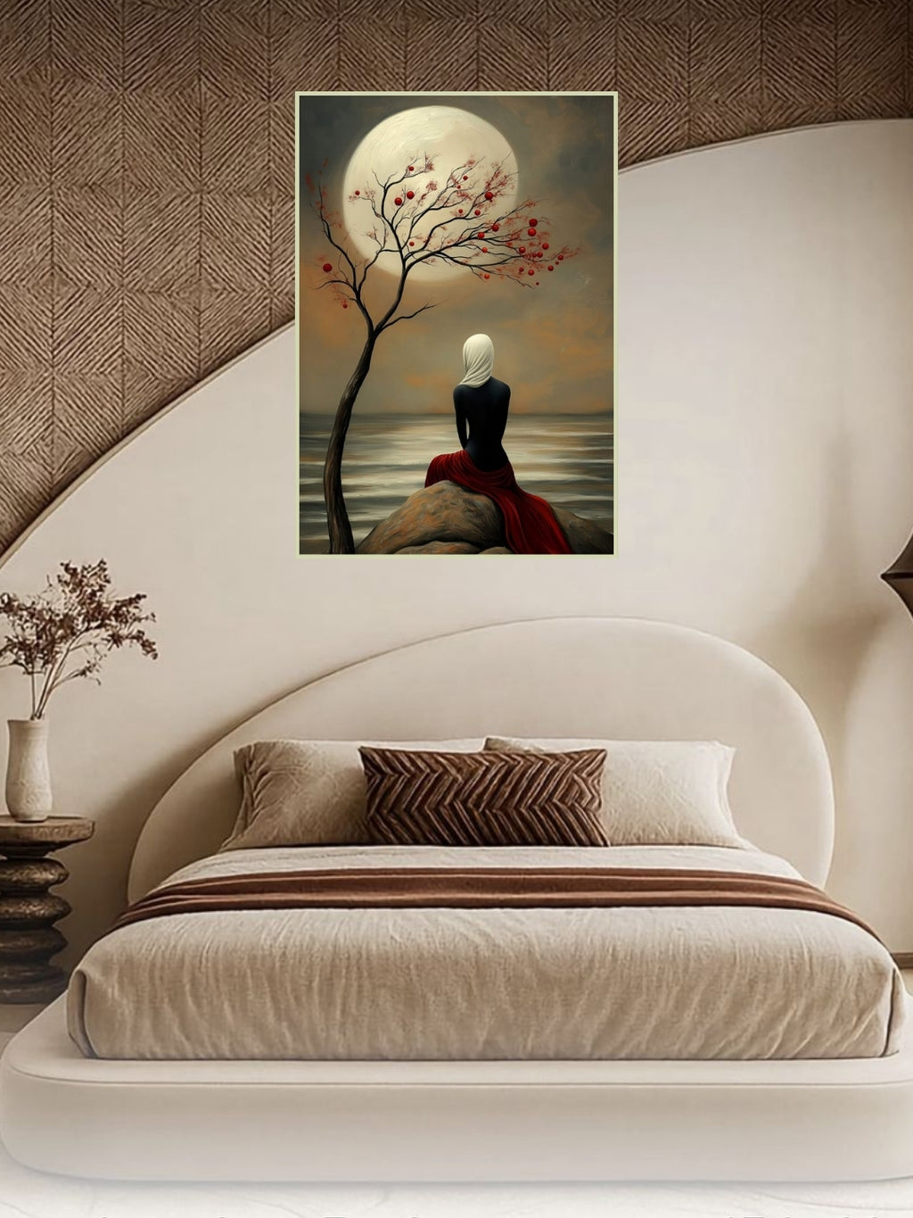 Ethereal Solitude: The Lunar Watcher